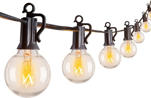 Brightown Outdoor String Lights 30FT G40 Globe Patio Lights with 27 Edison