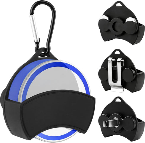 Trivolein 2.75" Zyn Holster Clip, Silicone Belt Clip & Magnetic Mount Compatible with Zyn Belt or Car Sun Visor