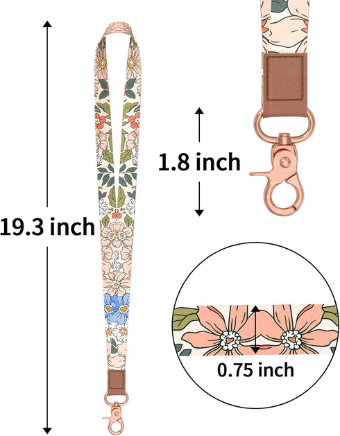 Rimilak Neck Lanyard Key Chain - Long Lanyard Strap Holder for Women Men, Car Keys, ID Badges, Wallet, Phone