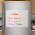 Magnetic Dry Erase Board for Refrigerator, Clear Acrylic Note Board, 14.2"x11" for Home and Office Use