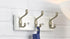 Richelieu Hardware Utility Hook Rack, 10 in (255 mm), Matte Nickel and White