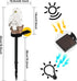 Garden Solar Light Outdoor Decor, Resin Owl Solar LED Light with Stake for Flower Fence Lawn Passage Decoration