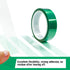 Powder Coating Tape, PET Tape with Silicone Adhesive, 2" x 36yd for Baking & Painting