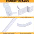 Moxweyeni 100 Pack Slatwall Hooks, Slatwall Accessories for Retail Garage Organization, White (9.8 Inch)