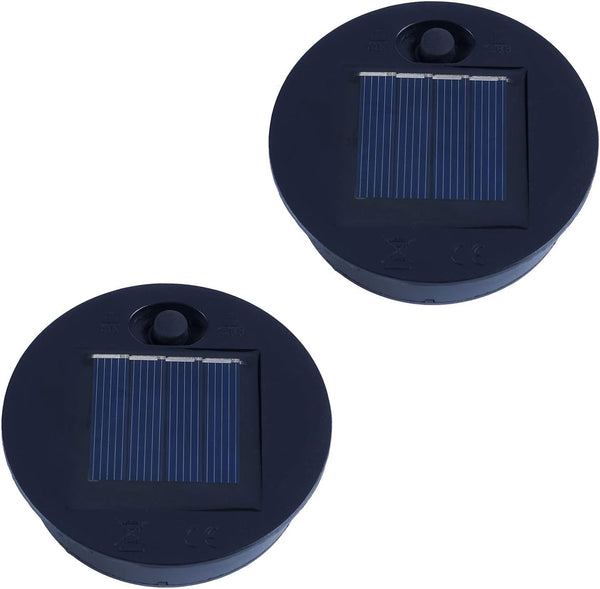 Solar Lantern Waterproof Lights Replacement Top, 2 Pack Decorative Garden Outdoor Lighting Solar Replacement Top (Warm