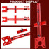 Waylenbo 4 1 in Router Milling Groove Bracket, Aluminum Alloy Router Circle Cutting Jig & Cabinet Hardware Locator