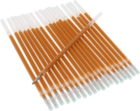 Taotenish 100pcs Glitter Gel Pen Refills, Dark Gold, School Office Home Supplies