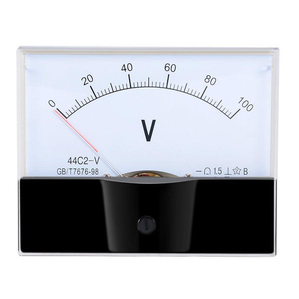 uxcell DC 0-100V Analog Panel Voltage Gauge, Volt Meter 44C2 with 1.5% Error Margin
