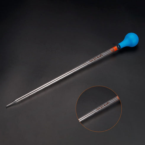 PATIKIL Graduated Dropper Pipettes Kit, 10ml Borosilicate Glass Pipette with Rubber Cap for Lab Liquid Transfer