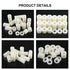 Glaks 150Pcs Nylon Round Spacer Assortment Kit, 10 Sizes, OD 11mm ID 6.2mm for M6 Screws, Nylon Standoff
