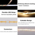12V 3000K IP65 480LEDs/M 4000Lm CRI>90 16.4ft/5M TOPAI COB LED Strip Light Warm White Waterproof Super Bright Dotless