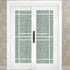 2Pcs Aluminum Alloy Door Handle Pulls, Modern Sliding Door Hardware for Wooden, Glass, Metal Doors with Screws