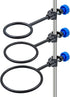 2 Set Lab Stand Support, Retort Ring Set, 6PCS Laboratory Clamp Ring 60mm 80mm 100mm
