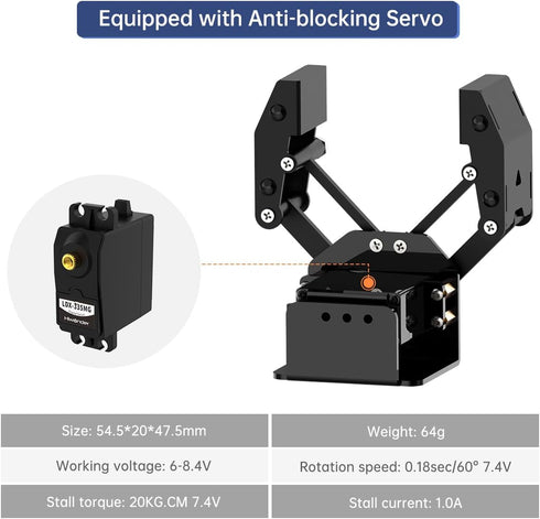 BigClaw Digital Servo Mechanical Claw Robot Gripper - DIY Accessory