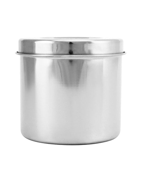 QWORK Stainless Steel Ointment Jar with Lid, 2 Pack Medical Container Jars for Storage of Medical Liquid, Lab Use