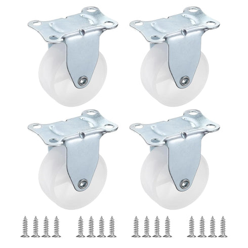 PATIKIL 2" Rigid Caster Wheels, 4 Pack Silent Fixed Plate Casters with