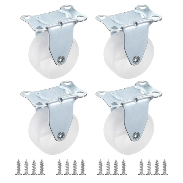 PATIKIL 2" Rigid Caster Wheels, 4 Pack Silent Fixed Plate Casters with