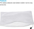 MECCANIXITY A4 Size Mesh Zipper Bags, Plastic Zip File Pouch Document Folders for Home Office Travel, White, 12 Pack