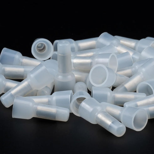 AIRIC 100 Pcs Closed End Crimp Connectors 22-16 AWG Wire Splice Caps Electrical Connector Terminals