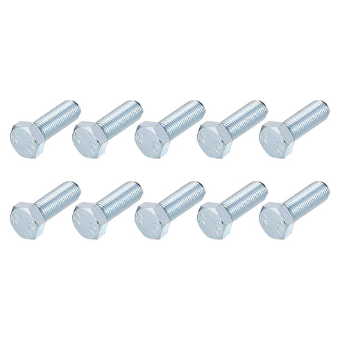 Hex Bolts (M14-1.5x40mm) 10Pcs, 8.8 Grade Carbon Steel Zinc Plated Fully Threaded Hex Head Screw Bolt for Furniture