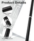 suiwotin 4pcs M10 11.8" 5.9" Chandelier Extension Pole Kit with Sloped Ceiling Adapter - Thread & Rods for Pendant
