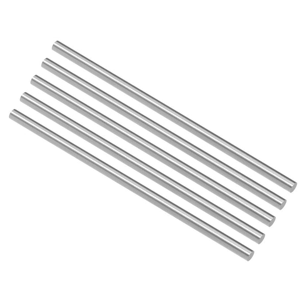 uxcell Round Steel Rod, 3.9mm HSS Lathe Bar Stock Tool, 100mm Long, 5pcs for DIY Craft