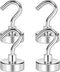 LOVIMAG Cruise Magnets for Door, 25lbs Magnetic Hooks for Hanging, 4 Pcs Neodymium Magnets for Refrigerator, Ceiling,