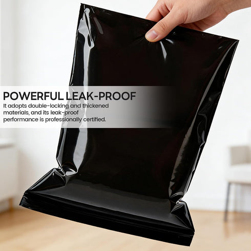 Haenaeg 100pcs 10 (16 12 Inches) Extra Thick Adult Diaper Disposal Bags, Odor-Proof Sealed Leak-Proof Bags with Clips
