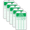 Accuform TRS245PTM RP-Plastic Inspection Tag, "Eye WASH Station" Legend, Green on White, 5.75" x 3.25" (Pack of 5)