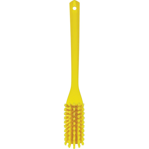 Vikan Narrow Long-Handle Cleaning Brush - Yellow
