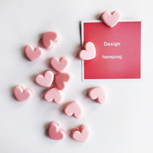 Chris.W Cute Heart Shaped Mini Binder Clips, Decorative Paper Clips, Pack of 20, Pink, 1.4 x 0.82 inches