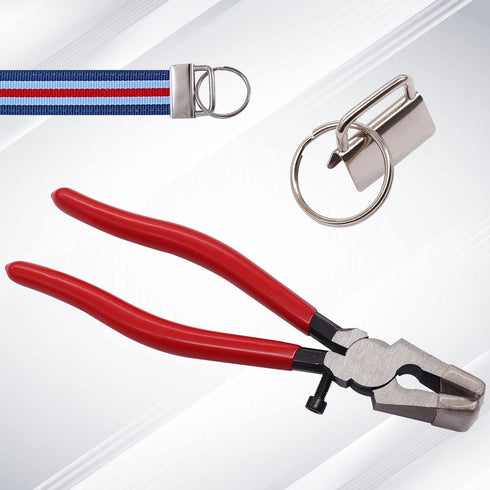 weideer 15 Sets Key Fob Hardware with Key Fob Plier for Wristlet Key Fobs/Key Lanyard/Key Chain Hardware InstallK-082-15
