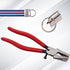weideer 15 Sets Key Fob Hardware with Key Fob Plier for Wristlet Key Fobs/Key Lanyard/Key Chain Hardware InstallK-082-15