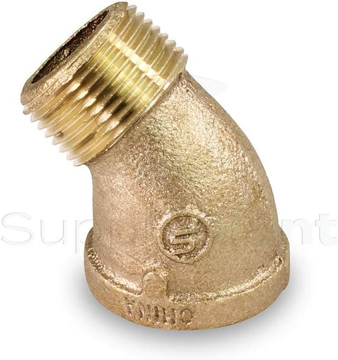 Everflow Supplies BRSF0034-NL 3/4-Inch 45-Degree Street Elbow, No Lead by Supply Giant