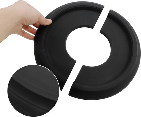 2Pcs 10 inches,Lighting Semetall Black Ceiling Medallion PU Ceiling Medallion for Light Fixtures,Ceiling