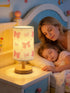 Agrollozi 3-Way Dimmable Pink Bow Table Lamp, Girls for Bedroom Bedside Lamp, Nightstand Night Light with Linen Fabric