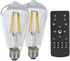 phwii Smart LED Light Bulbs,Remote Control Light Bulb,ST64 Vintage Edison Bulbs with Remote