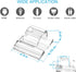 TidyHelper (45 Adhesive Cable Clips Cord Organizer Clear PCS, Large), Outdoor Light Clips for Christmas String Lights
