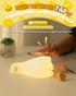 3 Dimmable, Cute Duck Night Light, Animal Lamp, Food Grade Silicone, Rechargeable, Level Squishy Nursery Nightlight