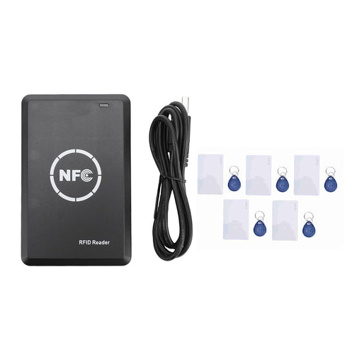 Matybobe 13.56MHz 125KHz T5577 NFC Reader Writer IC ID Card Copier Duplicator with Keyfobs Cards for Smart Elevator