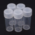 EORTA 50 Pcs 5 ML Clear Plastic Refillable Bottles with Caps, Portable Mini Empty Container for Crafts, Beads, Pills