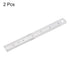 2pcs Stainless Steel Ruler, 15cm/6" Length x 1/36" Thick Measuring Tools for Woodworking Painting Craft