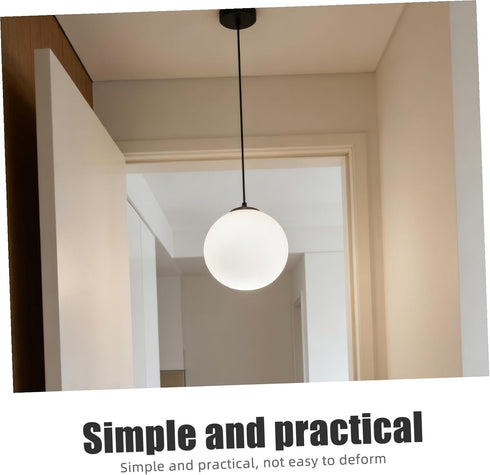 120mm Kisangel Frosted Glass Globe Lampshade round Ball Pendant Light Cover Replacement for Ceiling Fan, Wall Sconce