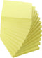 Mr. Pen Sticky Notes, 3"x3", 12 Pads, Pastel Yellow Colors, Self-Stick Aesthetic Colorful Bulk Pads