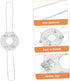 20-Pack 2-Fork 4.72X4.72X1.18In Lampshade Spring Clips Lamp Cover Support Buckles for Ceiling Lights Chandeliers Table