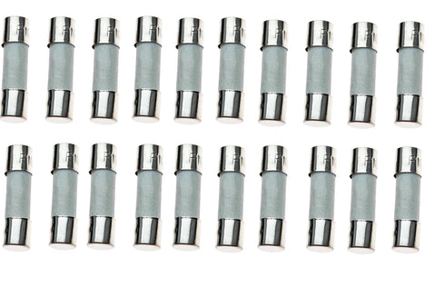 F25A250V Fuse, 25A Fast Blow Ceramic Fuses, 20 pcs, 6x30MM, 25Amp 250v Fuses