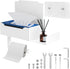Hevtsde Toilet Paper Holder with Shelf - Carbon Steel Wipes Dispenser for Bathroom, Easy Cleaning No Drilling Wall
