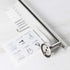 NearMoon Bathroom Towel Bar - Thicken Stainless Steel Shower Towel Rack, Wall Mounted (1 Pack, Chrome Finish, 9 Inch)