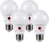 TORCHSTAR Dusk to Dawn Light Bulbs, Outdoor Sensor A19 LED, Auto On/Off Photocell, Pack of 4