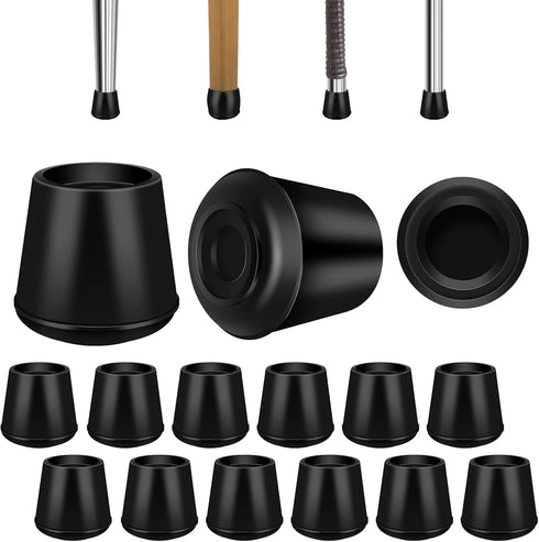 VOCOMO 3/4" Round Rubber Chair Leg Tips Caps, Chair Leg Floor Protectors